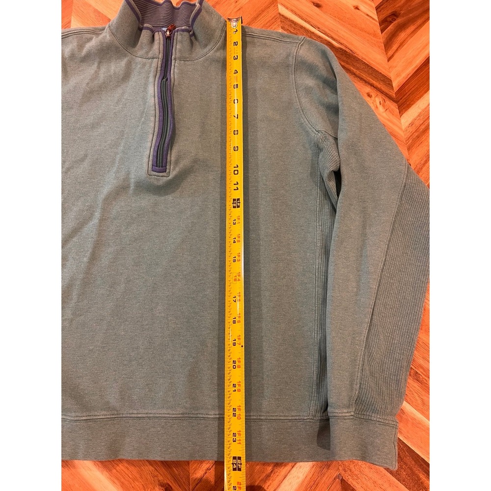 J. McLaughlin quarter‎ zip pullover green size Large - Picture 6 of 7
